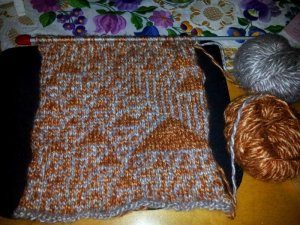 cellular automata knitting - rule 30